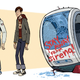 A glimpse of Hank and Dean from the upcoming seventh season of The Venture Bros., as shown in the Go Team Venture! The Art and Making of The Venture Bros. art book.